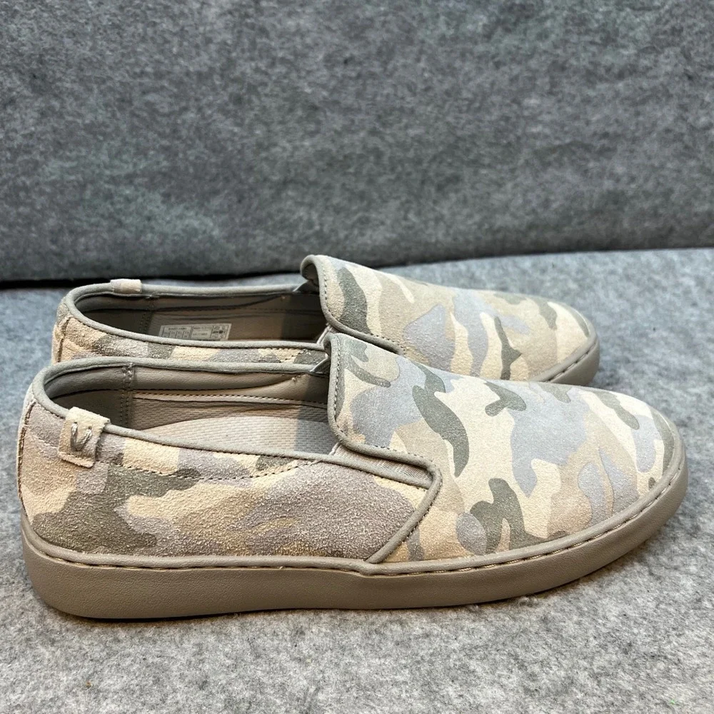 Vionic Slip On Suede Sneakers Camo‎ Print Casual Comfort Shoes Women's Size 9